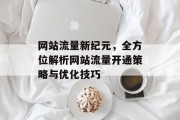 网站流量新纪元,全方位解析网站流量开通策略与优化技巧 网站流量新纪元,全方位解析网站流量开通策略与优化技巧