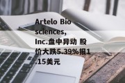 Artelo Biosciences, Inc.盘中异动 股价大跌5.39%报1.15美元