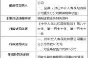中宏人寿重庆分公司因编制虚假业务财务资料被罚40万元 中宏人寿重庆分公司因编制虚假业务财务资料被罚40万元