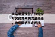 网站流量预警，如何应对突如其来的流量高峰，确保网站稳定运行
