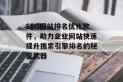 SEO网站排名优化软件,助力企业网站快速提升搜索引擎排名的秘密武器 SEO网站排名优化软件,助力企业网站快速提升搜索引擎排名的秘密武器
