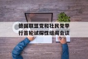 德国联盟党和社民党举行首轮试探性组阁会谈 德国联盟党和社民党举行首轮试探性组阁会谈