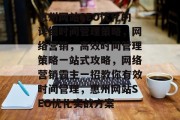 惠州网站SEO优化的详细时间管理策略,网络营销,高效时间管理策略一站式攻略,网络营销霸主一招教你有效时间管理,惠州网站SEO优化实战方案 惠州网站SEO优化的详细时间管理策略,网络营销,高效时间管理策略一站式攻略,网络营销霸主一招教你有效时间管理,惠州网站SEO优化实战方案