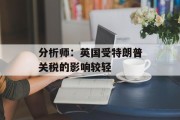 分析师：英国受特朗普关税的影响较轻