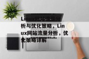 Linux网站流量分析与优化策略,Linux网站流量分析,优化策略详解 Linux网站流量分析与优化策略,Linux网站流量分析,优化策略详解