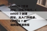 CentOS 7搭建网站,过程与技巧,CentOS 7 创建网站,从入门到精通,CentOS 7 初级网站搭建教程 CentOS 7搭建网站,过程与技巧,CentOS 7 创建网站,从入门到精通,CentOS 7 初级网站搭建教程