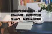 能提现的捕鱼游戏，风险与真相，能提现的捕鱼游戏，风险与真相揭秘