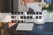 捕鱼游戏，真的能赢钱吗？，捕鱼游戏，能否真的赢钱？
