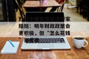 野村中国首席经济学家陆挺:明年财政政策会更积极,但“怎么花钱”更重要 野村中国首席经济学家陆挺:明年财政政策会更积极,但“怎么花钱”更重要