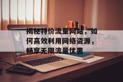 揭秘特价流量网站,如何高效利用网络资源,畅享无限流量优惠 揭秘特价流量网站,如何高效利用网络资源,畅享无限流量优惠