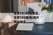 东莞SEO网站建设,东莞SEO服务|提升网站排名 东莞SEO网站建设,东莞SEO服务|提升网站排名