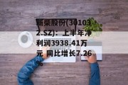 新柴股份(301032.SZ)：上半年净利润3938.41万元 同比增长7.26%