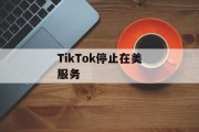 TikTok停止在美服务