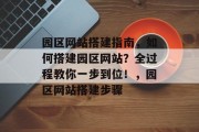 园区网站搭建指南,如何搭建园区网站?全过程教你一步到位!,园区网站搭建步骤 园区网站搭建指南,如何搭建园区网站?全过程教你一步到位!,园区网站搭建步骤
