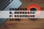逃猫猫游戏攻略,逃猫猫,破解策略指南大公开!教你如何轻松玩转这款游戏!