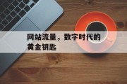 网站流量,数字时代的黄金钥匙 网站流量,数字时代的黄金钥匙