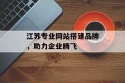 江苏专业网站搭建品牌,助力企业腾飞 江苏专业网站搭建品牌,助力企业腾飞