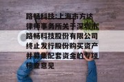 路畅科技:上海市方达律师事务所关于深圳市路畅科技股份有限公司终止发行股份购买资产并募集配套资金的专项核查意见 路畅科技:上海市方达律师事务所关于深圳市路畅科技股份有限公司终止发行股份购买资产并募集配套资金的专项核查意见