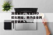 深度解析,专业SEO优化网站,助力企业网络营销腾飞 深度解析,专业SEO优化网站,助力企业网络营销腾飞
