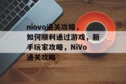 niovo通关攻略，如何顺利通过游戏，新手玩家攻略，NiVo通关攻略