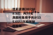 优彩资源(002998.SZ)：向58名激励对象授予共计135.6553万股限制性股票