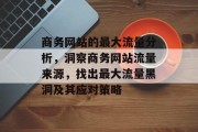 商务网站的最大流量分析,洞察商务网站流量来源,找出最大流量黑洞及其应对策略 商务网站的最大流量分析,洞察商务网站流量来源,找出最大流量黑洞及其应对策略