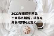 2023年度网购网站十大排名解析,揭秘电商领域的风云变幻 2023年度网购网站十大排名解析,揭秘电商领域的风云变幻