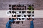 搭建网站知识,打造专业网站的基础,快速搭建网站,从基础到精通,基础知识,如何快速搭建专业网站?基础指南+精通技巧 搭建网站知识,打造专业网站的基础,快速搭建网站,从基础到精通,基础知识,如何快速搭建专业网站?基础指南+精通技巧