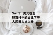 Swift:美元在全球支付中的占比下降 人民币占比上升 Swift:美元在全球支付中的占比下降 人民币占比上升