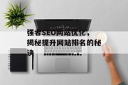 强者SEO网站优化，揭秘提升网站排名的秘诀