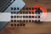 多氟多:公司对各种原材料的采购和布局均有稳定的计划和策略以保障原材料供应安全和成本竞争优势 多氟多:公司对各种原材料的采购和布局均有稳定的计划和策略以保障原材料供应安全和成本竞争优势