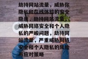 劫持网站流量，威胁你隐私和在线体验的安全隐患，劫持网站流量，威胁网络安全和个人隐私的严峻问题，劫持网站流量，严重威胁网络安全和个人隐私的风险与应对策略