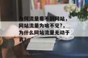 为何流量看不到网站，网站流量为啥不见?，为什么网站流量无动于衷？