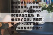 网络营销与SEO营销的深度互动,理解彼此的价值,网络营销与SEO营销深度互动,价值共享的关键,网络营销,优化SEO的重要性,深度互动的价值分享 网络营销与SEO营销的深度互动,理解彼此的价值,网络营销与SEO营销深度互动,价值共享的关键,网络营销,优化SEO的重要性,深度互动的价值分享