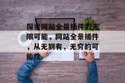 探索网站全景插件的无限可能,网站全景插件,从无到有,无穷的可能性 探索网站全景插件的无限可能,网站全景插件,从无到有,无穷的可能性