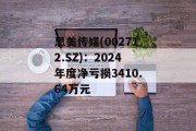 思美传媒(002712.SZ)：2024年度净亏损3410.64万元