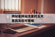 揭秘差网站流量的五大原因及应对策略 揭秘差网站流量的五大原因及应对策略