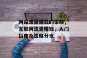 网站流量赚钱的策略,互联网流量赚钱,入门指南及策略分享 网站流量赚钱的策略,互联网流量赚钱,入门指南及策略分享