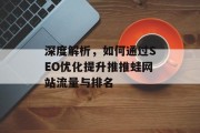 深度解析,如何通过SEO优化提升推推蛙网站流量与排名 深度解析,如何通过SEO优化提升推推蛙网站流量与排名