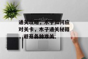 通关攻略,木子如何应对关卡,木子通关秘籍,避开各种难关 通关攻略,木子如何应对关卡,木子通关秘籍,避开各种难关