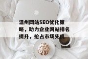 温州网站SEO优化策略,助力企业网站排名提升,抢占市场先机 温州网站SEO优化策略,助力企业网站排名提升,抢占市场先机