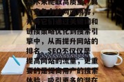 SEO网站排名优化服务，是指利用网络爬虫技术来爬取高质量、具有竞争力的网站内容，并将它们通过关键词和链接策略优化到搜索引擎中，从而提升网站的排名。SEO不仅仅是提高网站的流量，更重要的是提高用户的搜索体验，吸引更多的潜在用户。，如何使用网络爬虫优化SEO网站？