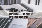 深度解析,统计网站流量的网站——助力企业精准把握网络营销 深度解析,统计网站流量的网站——助力企业精准把握网络营销