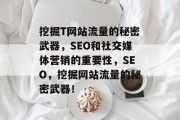 挖掘T网站流量的秘密武器,SEO和社交媒体营销的重要性,SEO,挖掘网站流量的秘密武器! 挖掘T网站流量的秘密武器,SEO和社交媒体营销的重要性,SEO,挖掘网站流量的秘密武器!