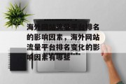 海外网站流量平台排名的影响因素,海外网站流量平台排名变化的影响因素有哪些 海外网站流量平台排名的影响因素,海外网站流量平台排名变化的影响因素有哪些