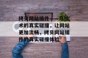 拷贝网站插件——与技术的真实碰撞，让网站更加流畅，拷贝网站插件的真实碰撞体验