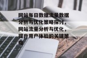 网站每日数据流量数据分析与优化策略探讨,网站流量分析与优化,提升用户体验的关键策略 网站每日数据流量数据分析与优化策略探讨,网站流量分析与优化,提升用户体验的关键策略