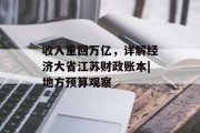 收入重回万亿,详解经济大省江苏财政账本|地方预算观察 收入重回万亿,详解经济大省江苏财政账本|地方预算观察