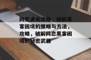 网恋通关攻略，破解黑客困境的策略与方法，攻略，破解网恋黑客困境的秘密武器