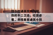 找小吃通关攻略视频,你的不二之选,吃货必看,寻找美食通关小技巧